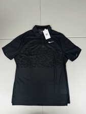Nike Tiger Woods Golf Polo Dri-FIT ADV Camo Black Shirt Men s Custm DR5327-010