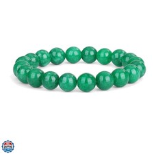 10mm Beaded Bracelets For Women Men - Elastic Adjustable Size