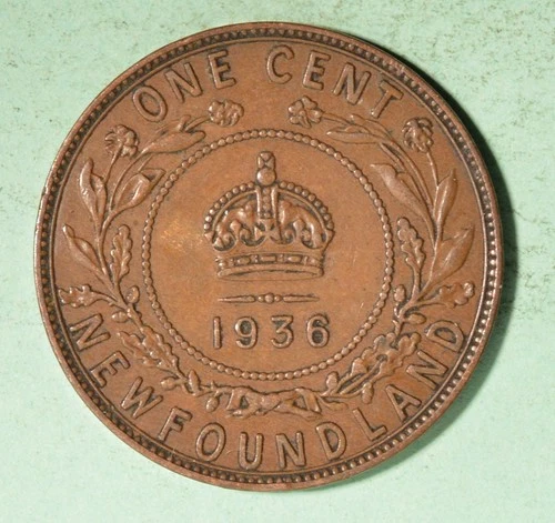 1936 Newfoundland Large Cent — photo from another recent sale