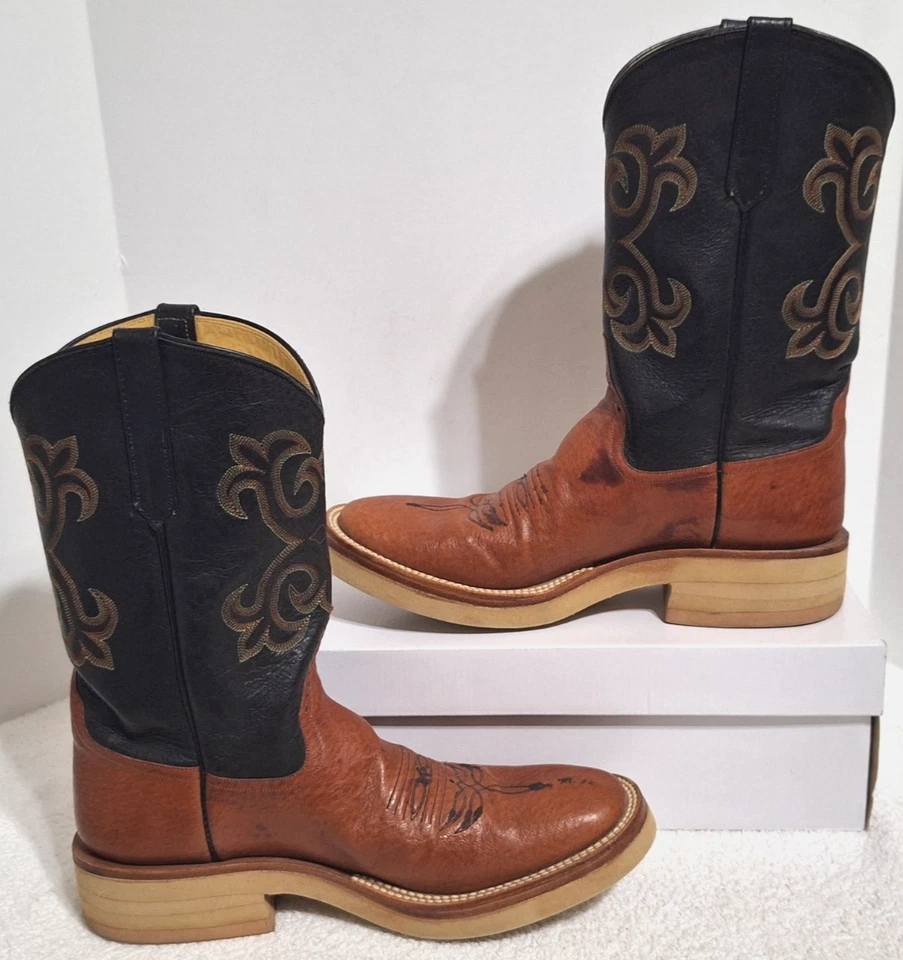 Rios of Mercedes темно желтовато-коричневый/коричневый Roper ботинки w креп подошвы 3100W мужской размер 9 - Изображение 4 из 4