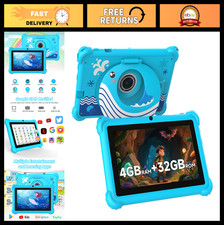 7" Kids Tablet for Toddlers - Android 12, 4GB RAM, 32GB Storage, WiFi, Bluetooth