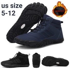 Men Women Waterproof Winter Boots Snow Barefoot Casual Shoes Outdoor