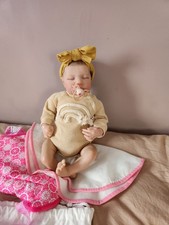 Pinky Reborn 19inch lifelike baby doll with hand painted hair
