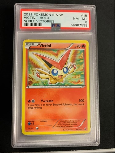 Victini graded PSA 8 for sale on eBay