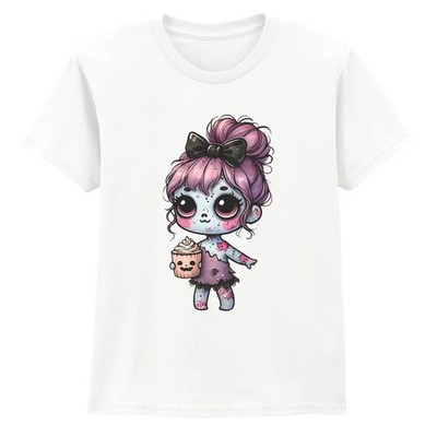 Süßes Zombie Kinder T-Shirt entzückende Puppe Grafik lustig Retro Geburtstag Geschenk