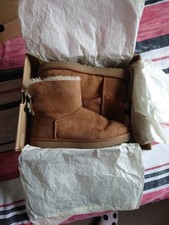 UGG Australia Women's  Chestnut Mini Bailey Bow II Boots Size UK 7.5