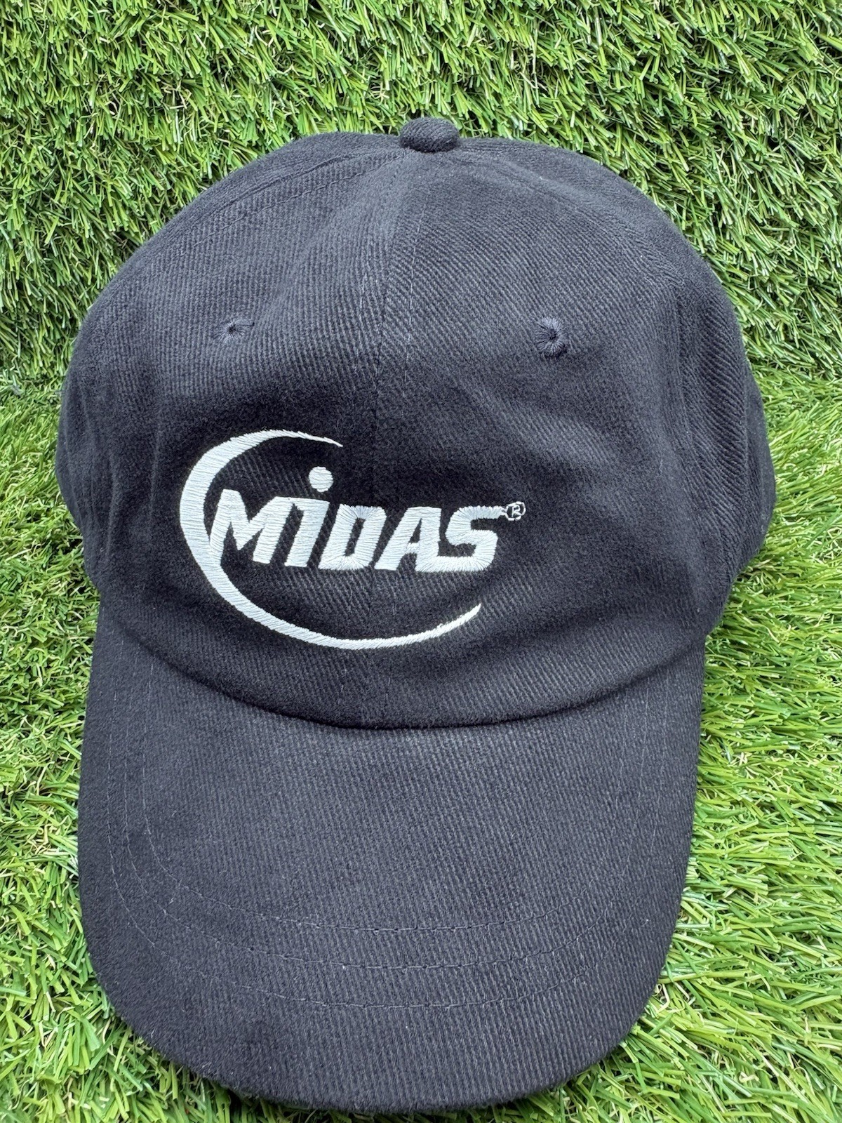 Midas Black Adjustable Baseball Cap Embroidered L… - image 1
