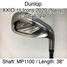 Dunlop XXIO 11 Irons 2020 Navy 6-9.P Iron Set 38" MP1100 Regular Right-Handed