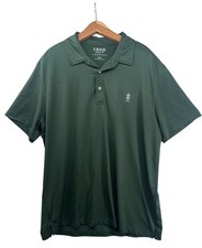 Izod Golf Mens Polo Shirt Sz XL Green Sporty Athleisure Stretch-Knit Preppy