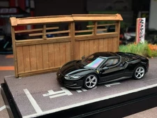 BBR Models 1:64 Ferrari 296 GTB BLACK DAYTONA 2024 - BBR FER64003