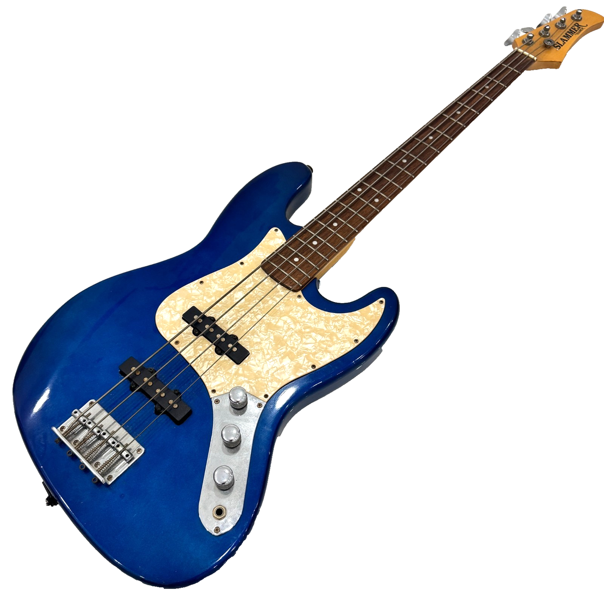 Hamer Slammer Electric Guitar Strat Style Blue White | eBay