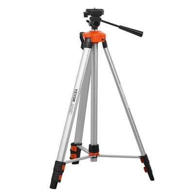 Compact Aluminum Laser Tripod: 27.4-68.1in, Bubble Level, 12lb Max Load