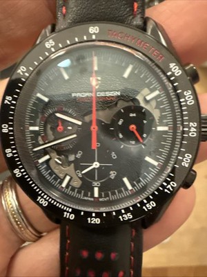 Pagani Design Men s Watch PD-1779 Chronograph Red Black Dark side of Moon