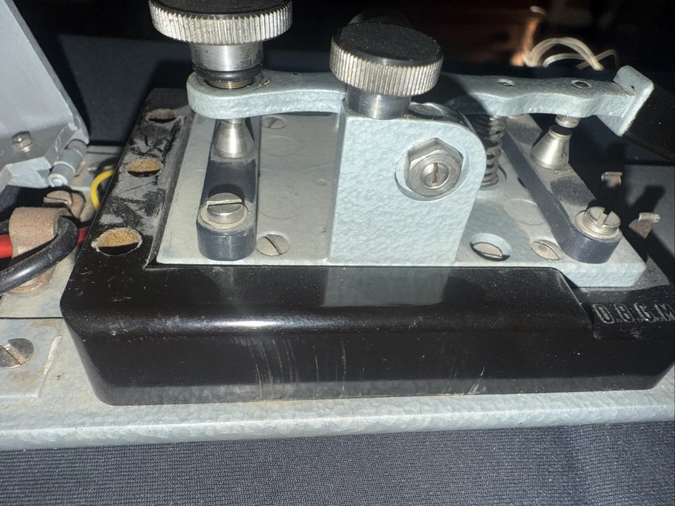 German Junker telegraph morse hand key D.B.G.M. Honnef Rh Good Shape Works - Image 3 of 4
