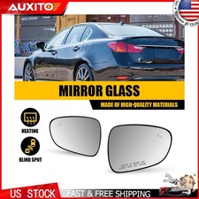Lh Rh Side Mirror Glass Heated Blind Spot For Lexus Rc300 Rc350 2015-2019 Gs350