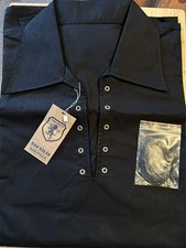 New Ghillie Kilt Shirt Men's Scottish Jacobite Black, 7XL