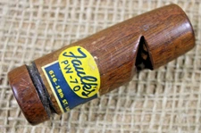 Faulk's PW-70 Pintail Whistle Game Call Duck Hunting Waterfowl Wood Vintage USA
