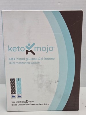 Keto Mojo GK+ Glucose & Ketone Dual Monitoring Kit Exp 10/27