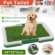 Puppy Training Toilet Indoor Restroom Artificial Grass Mat Loo Tray Teddy Dog