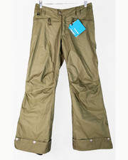 NEW Columbia Omni-Tech Stand up Waterproof Snow Ski Pants green Women's Size S