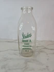 Old Vintage Strader's Dairy 1 Quart Glass Milk Bottle Glasgow Ky/Kentucky