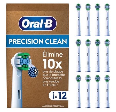 Oral-B Pro Precision Clean Aufsteckbürsten Elektrische Zahnbürste, 12 Stück