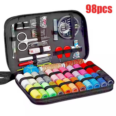 Sewing Kit 98pcMulti-function Sewing Box Set Hand Quilting Stitching Embroidery