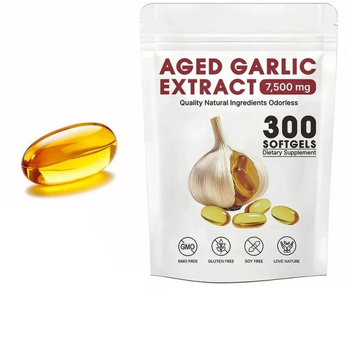 Aged Garlic Extract, 300 Softgels, 7500mg Odorless | Heart & Immune