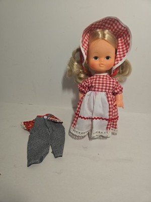 Vintage 1979 Kellogg's Sweetheart of the Corn Promo Doll Red Checkered Dress 