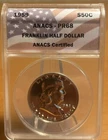 1959 ANACS PR68 Franklin Half Dollar 50c Silver Coin US Mint