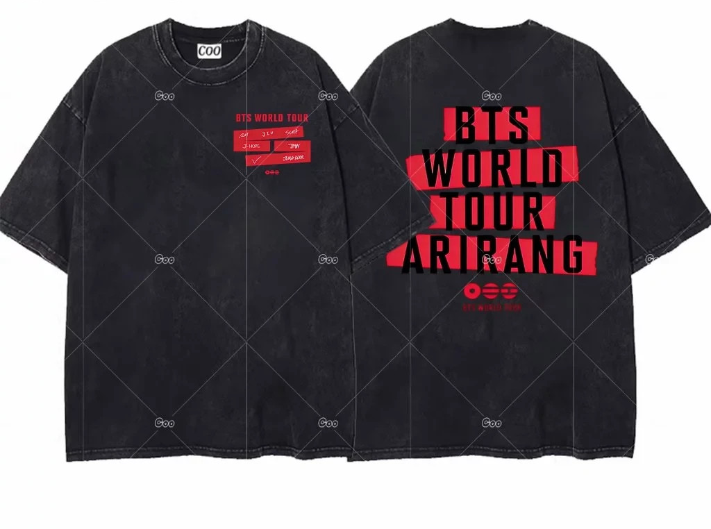 BTS ARIRANG WORLD TOUR JERSEY KPOP T-SHIRT FOR CONCERT JUNGKOOK J
