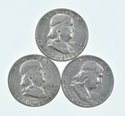 Higher Grade - 1952-S 1951 1952 Franklin Half Dollar 90% SIlver Lot *192