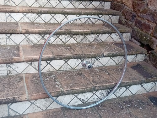 Ruota Anteriore Nisi Campagnolo Anni 1950's L'Eroica Colnago Bianchi Cinelli - Imagen 8 de 15