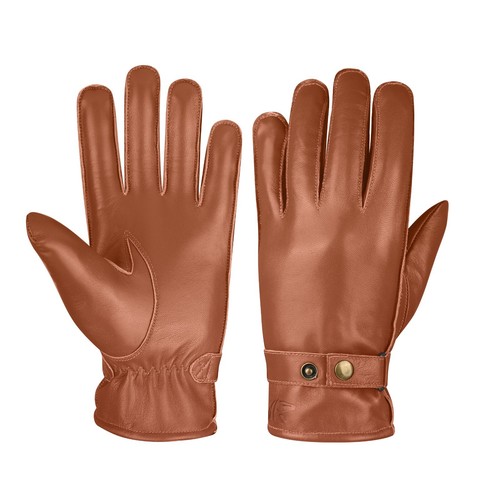 REDRUM Hombres Guantes de Invierno Top Cuero Grano Conducción Moto Scooter - Imagen 10 de 33