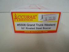 Accurail 5508, Grand Trunk Western 50ft Riveted Steel Boxcar
