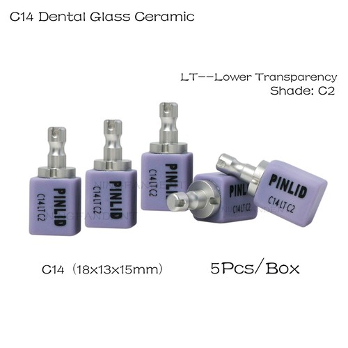 Bloques de displicado de litio de cerámica de vidrio dental HT/LT C14 C1, C2 para sistema CAD CAM - Imagen 13 de 36