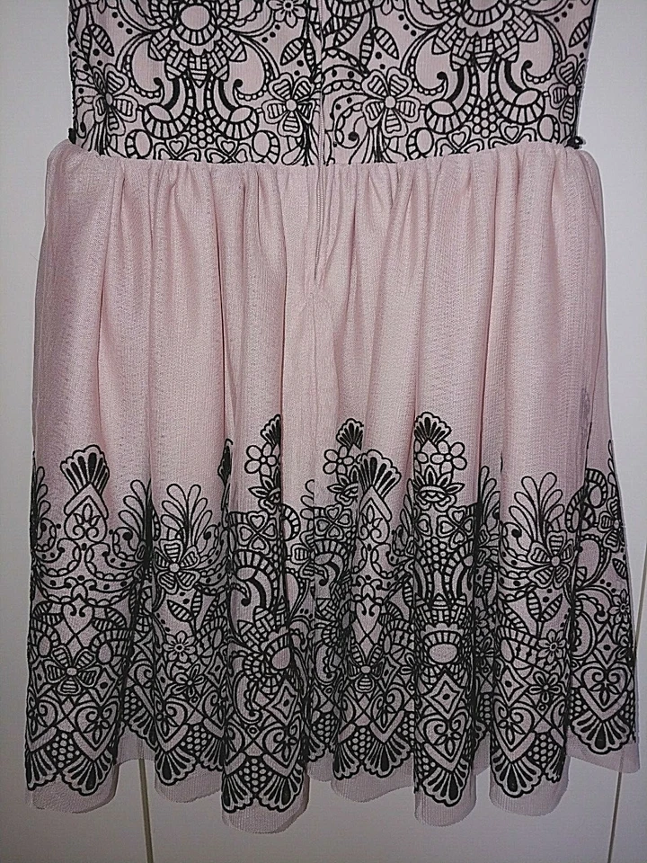 LUGAR NIÑAS PRECIOSO VESTIDO DE FIESTA/CONCURSO SIN MANGAS-FALDA DE 3 CAPAS-10-USADO 1-LINDO Foto 3 de 4