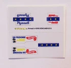 Hot Wheels Redline SNAKE  FUNNY CAR BLISTER PACK CARD INSERT STICKER SET