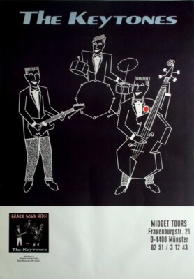 THE KEYTONES - 1988 - Live In Concert - Shake Your Hips Tour - Poster