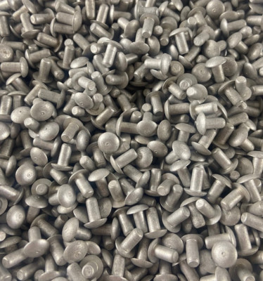 1/8'' x 5/16'' Aluminum Truss Head Solid Mushroom Top Rivets -lot of 100