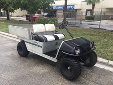 2003 Club Car Carryall Gas Utility Golf Cart Industrial Burden Carrier Tilt Bed