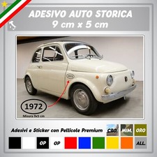Adesivi Stickers ASI anno immatricolazione Vetro Auto Storiche Rally Fiat Alfa