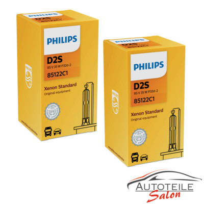 2 x Philips Xenon D2S Standard 85122C1 Brenner 35W SET