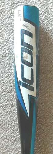 Easton Icon Baseball Bat YB32 2¼" Barrel 28" 18oz -10 Youth Bat Black & Blue - Picture 4 of 9