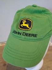 John Deere Toddler Cap Hat Elastic One Size 2-3 Yr Logo Green Tractor 100 Cott