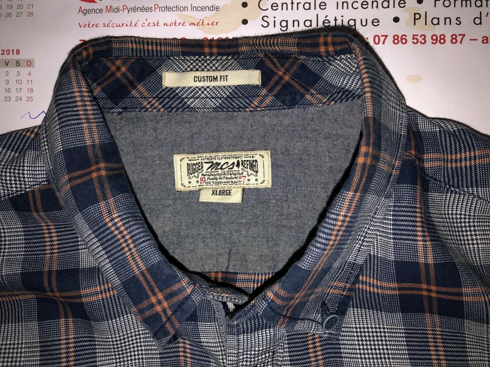 Camisa azul a cuadros MARLBORO CLASSICS talla XL ajuste personalizado EXCELENTE ESTADO Foto 3 de 3