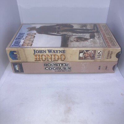 John Wayne VHS Lot 2 EA Sealed Rooster Cogburn (and The Lady) And Hondo DV15