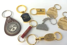 Key Chain Ring Lot 8 Metal Casino & Resort Foxwood Saddlebrook Atlantic Tamiment