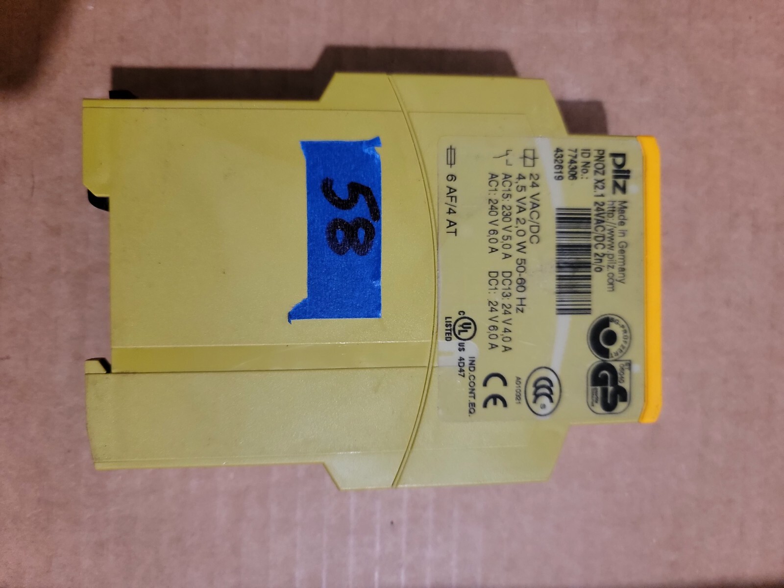 Pilz 774306 PNOZ X2.1 24 V Dual Channel Safety Relay - Used - Item 58