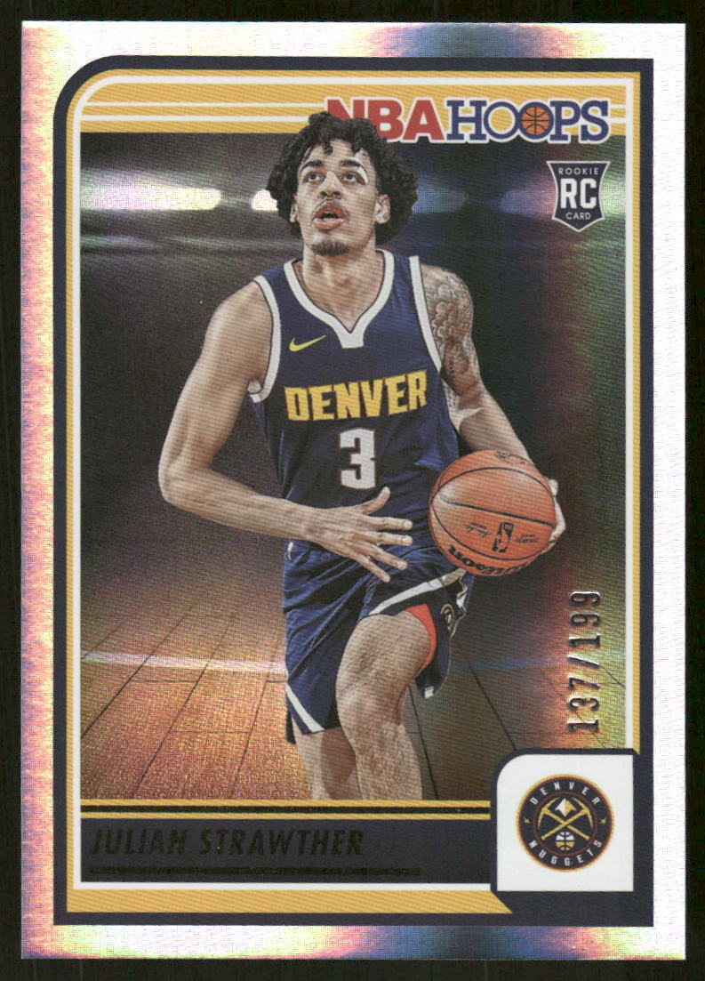 2023-24 Hoops #250 Julian Strawther Silver #/199
